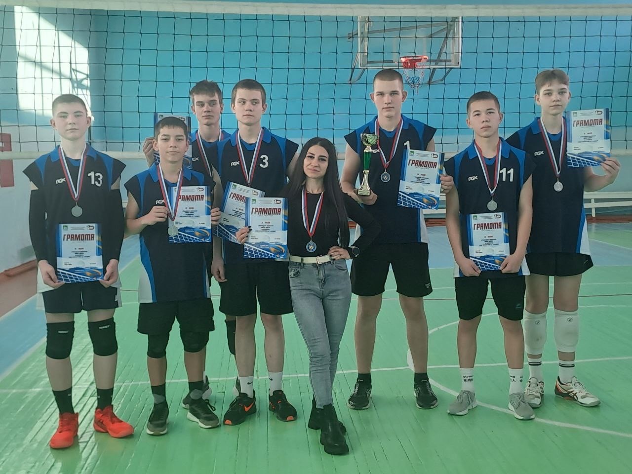 Первенство по волейболу .